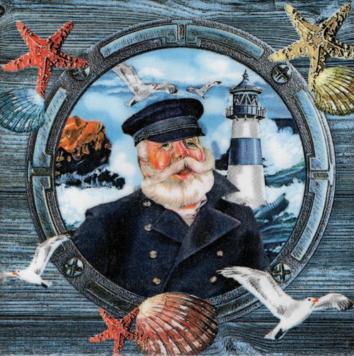 Dekobild maritim kapitän - 1,