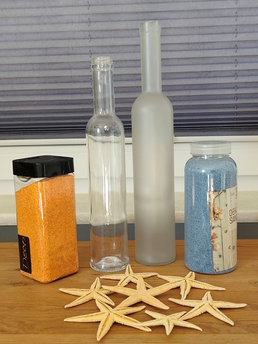 Maritim set glasflaschen - glasflaschen, +