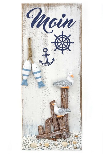 Maritime wanddeko mit möwen - maritime,