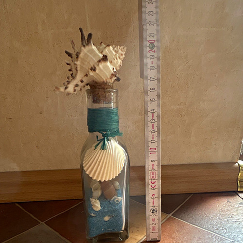 Maritime deko flasche aus glas - aus,