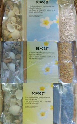 Deko set muscheln sand - deko,